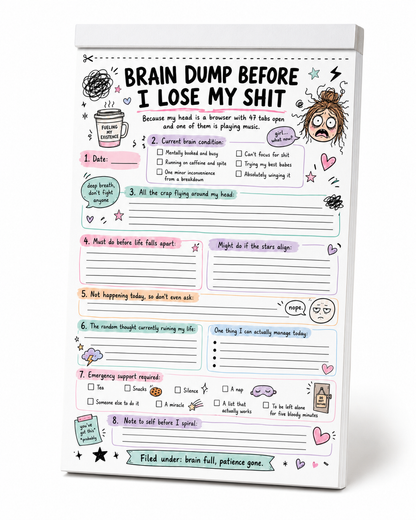 Funny Adult Novelty Tear Off pads A5