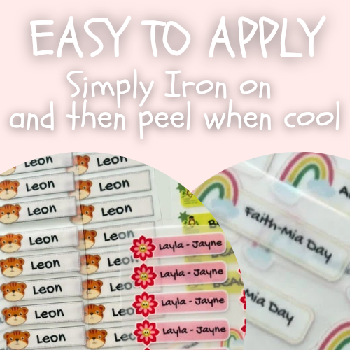IRON ON NAME LABELS