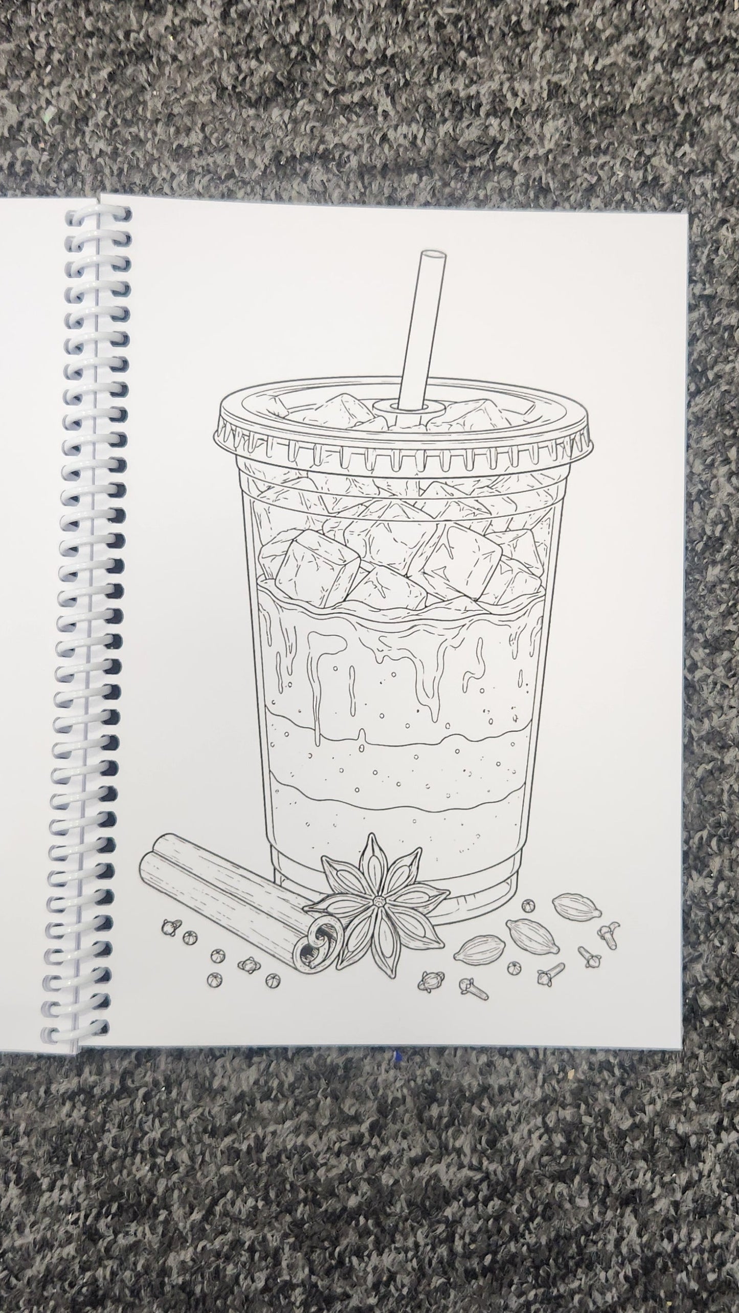 Iced drink lovers colouring book