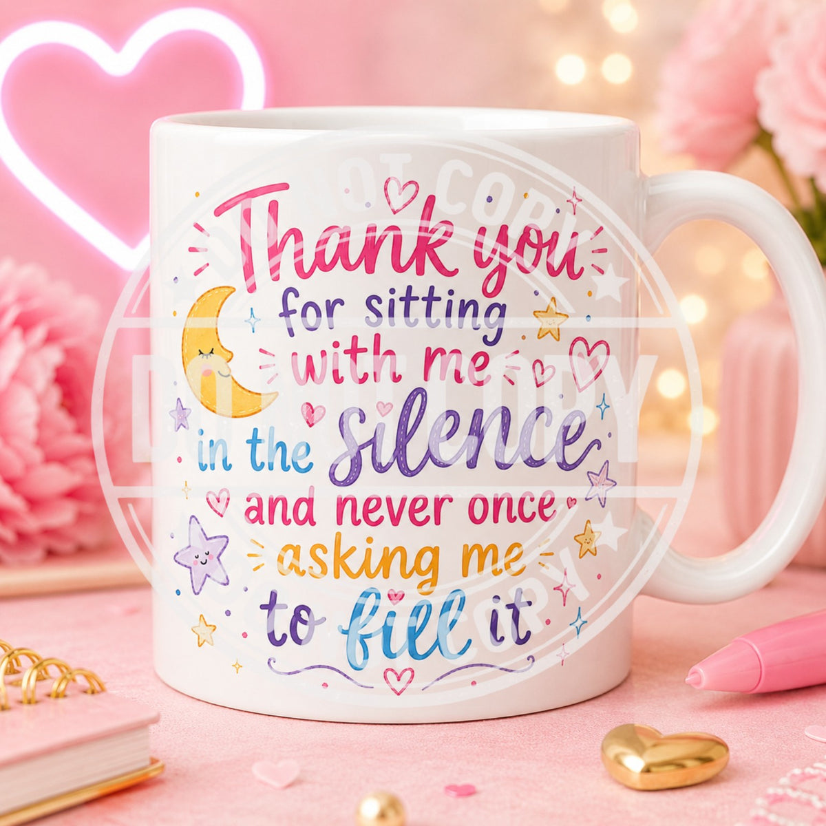 Thank you for sitting with me in the silence mug