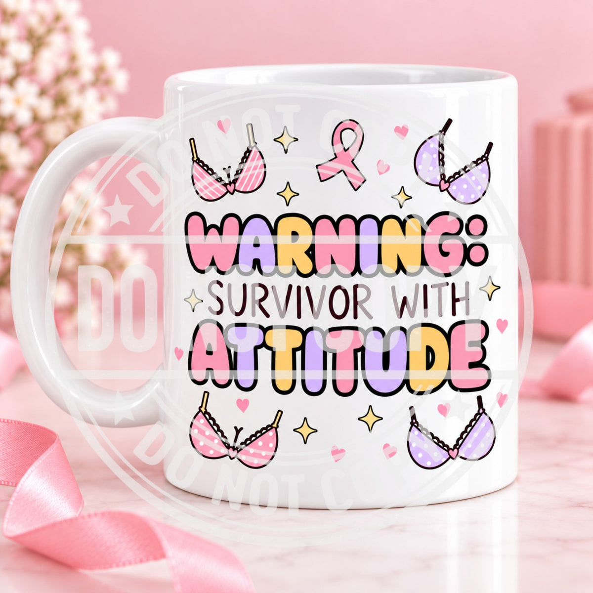 Warning: Survivor with Attitude mug